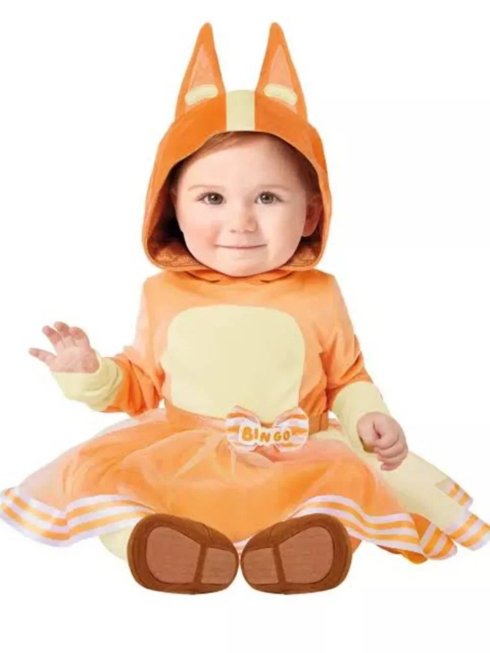 LIKE NEW IN PACKAGE Baby Bingo Dress Costume - Bluey SIZE 12-18 MONTHS